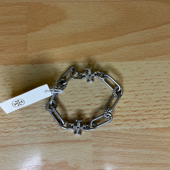 Tory Burch Roxanne Pave Chain Bracelet - Picture 2 of 6